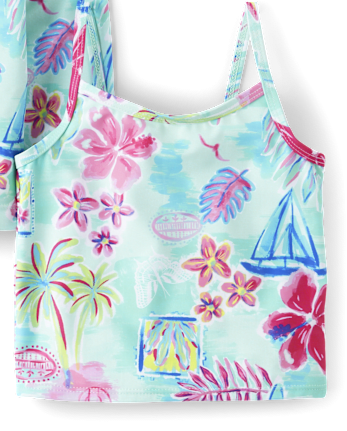 tout-petit, fille Maillot de bain 3 pièces Tropical