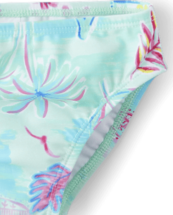 tout-petit, fille Maillot de bain 3 pièces Tropical