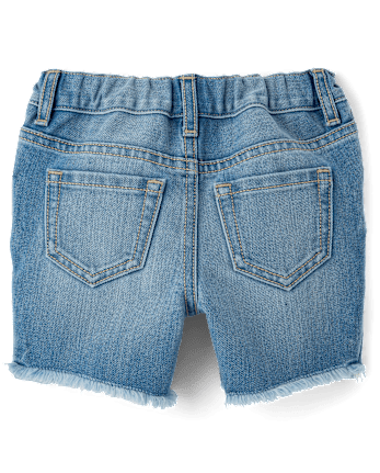 Baby And Toddler Girls Denim Midi Shorts