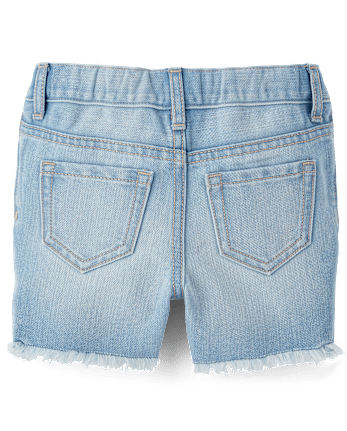Baby And Toddler Girls Denim Midi Shorts