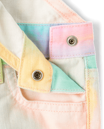 Bébé Et tout-petit, fille arc-en-ciel Marble Shortalls