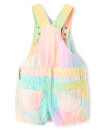 Bébé Et tout-petit, fille arc-en-ciel Marble Shortalls