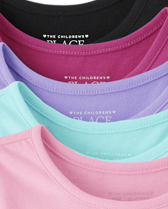 Toddler Girls Empire Babydoll Top 5-Pack