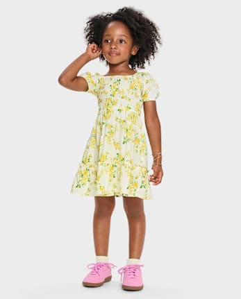 tout-petit, fille Maman et moi Floral Ruffle Robes
