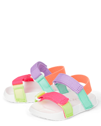 Baby Girls Colorblock Webbed Sandals