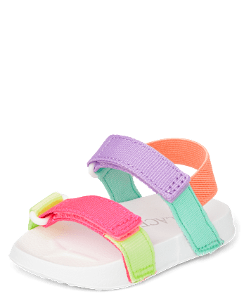 Baby Girls Colorblock Webbed Sandals
