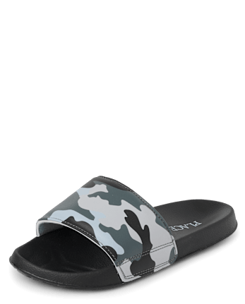 Boys Camo Slides