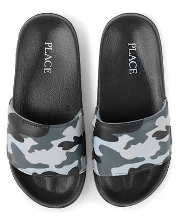 Boys Camo Slides