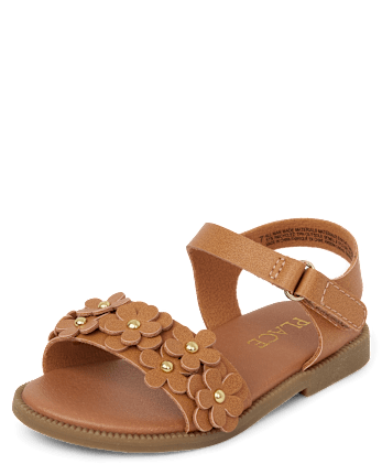 Toddler Girls Jeweled Flower Sandals