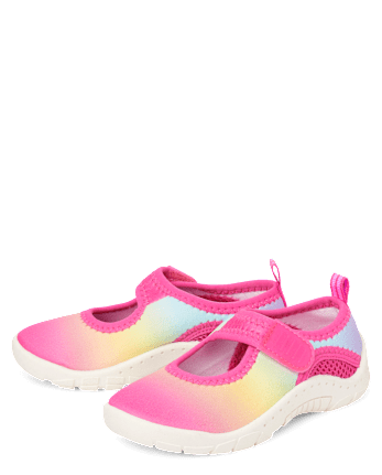Toddler Girls Rainbow Ombre Water Shoes