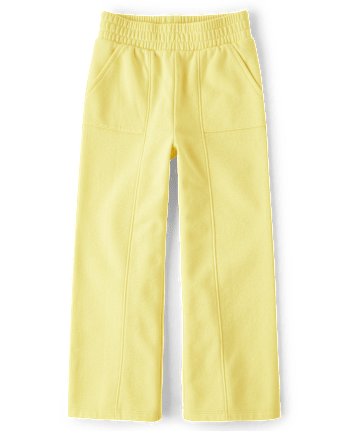 Girls Fleece Wide Leg Lounge Pants