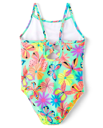 Maillot de bain une pièce Fille Imprimé dos croisé