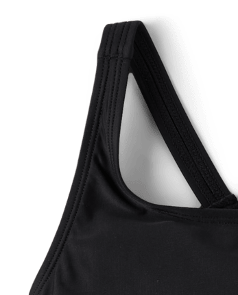 Girls Cut-Out One Piece Swimsuit