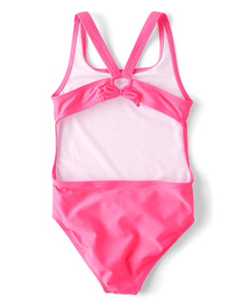 Girls Cut-Out One Piece Swimsuit