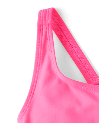 Girls Cut-Out One Piece Swimsuit
