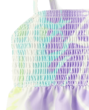 Maillot de bain tankini smocké Fille Imprimé