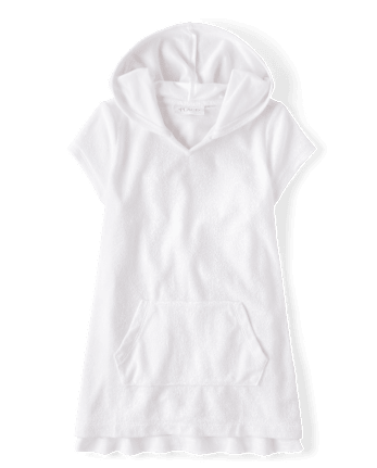 Girls terry swim cover up hot sale