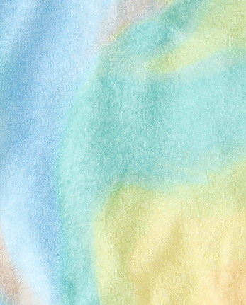 Girls Rainbow Tie Dye Terry Swim Cover-Up