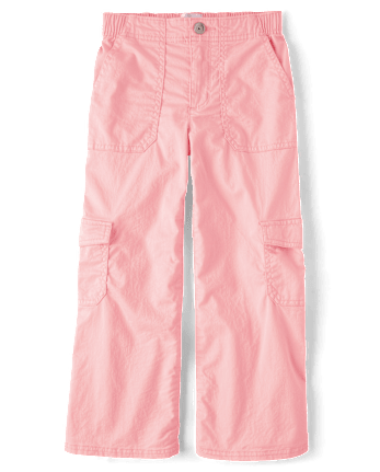 Pantalon cargo à jambes larges pour filles