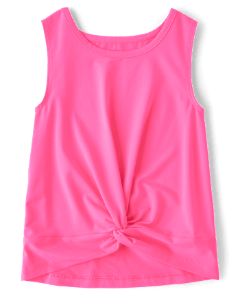 Girls Quick Dry Twist Front Tank Top