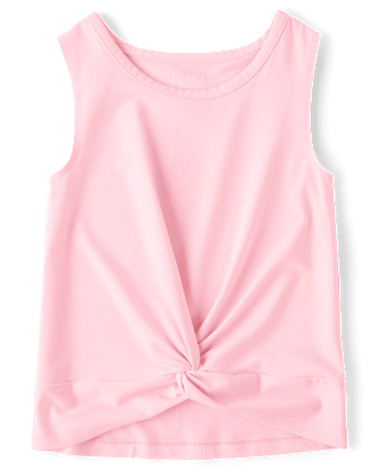Girls Quick Dry Twist Front Tank Top