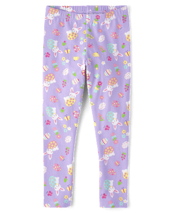 Girls Easter Leggings
