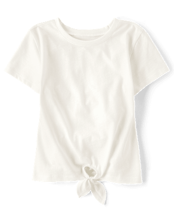 Girls Tie Front Top