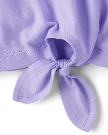 Girls Tie Front Top
