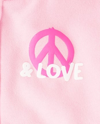 Sweat à capuche zippé en polaire graphique pour fille