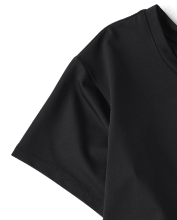 Girls Quick Dry Twist Back Boxy Top