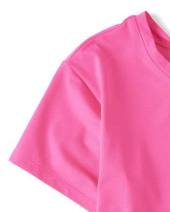 Girls Quick Dry Twist Back Boxy Top