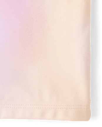 Girls Quick Dry Rainbow Marble Cross Back Tank Top
