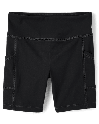 Girls Quick Dry High Rise Bike Shorts
