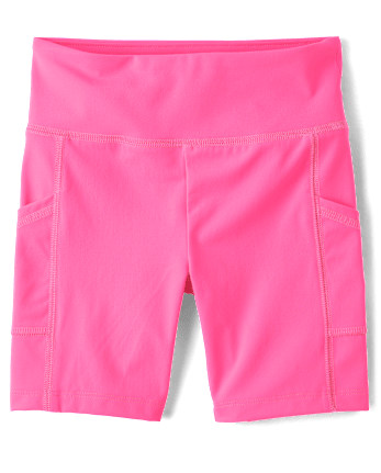 Girls Quick Dry High Rise Bike Shorts