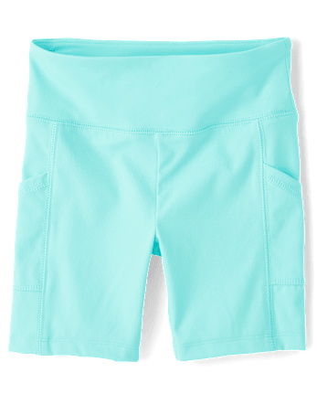 Girls Quick Dry High Rise Bike Shorts