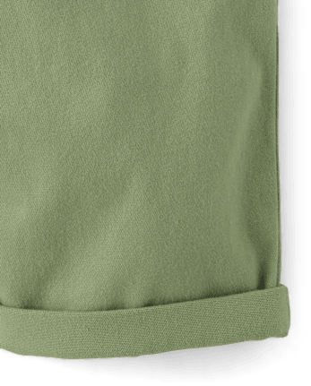 Girls Roll Cuff Twill Skimmer Shorts