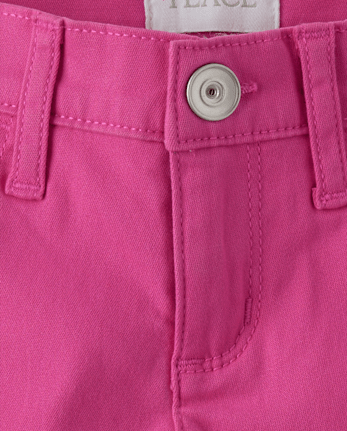 Short en sergé à revers pour filles