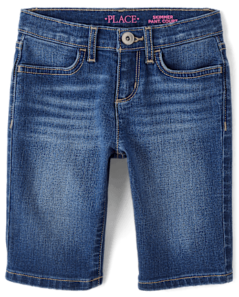 Girls Denim Skimmer Shorts