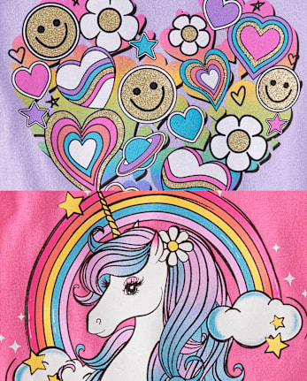 Girls Icon Graphic Tee 5-Pack