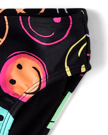 bébé et tout-petit, fille arc-en-ciel Happy Face Tankini Maillot de bain
