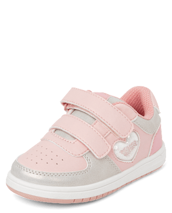 Toddler Girls Shakey Heart Low Top Sneakers