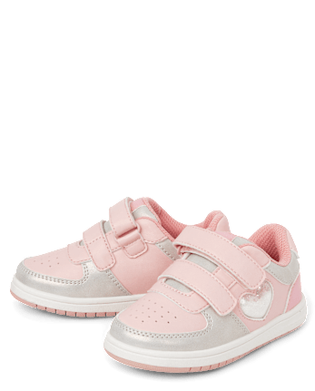 Toddler Girls Shakey Heart Low Top Sneakers