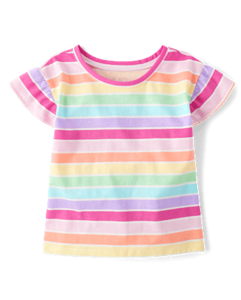 Girls Print Flutter Top
