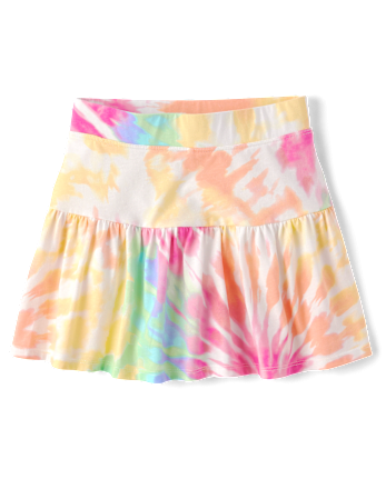 Girls Print Tiered Skort