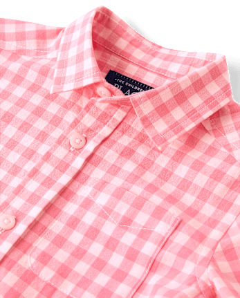 Baby And Toddler Boys Dad And Me Gingham Poplin Button Up Shirt