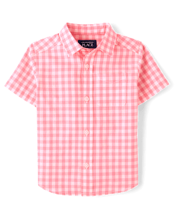 Baby And Toddler Boys Dad And Me Gingham Poplin Button Up Shirt