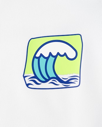 Baby And Toddler Boys Graphic Rashguard Swimsuit