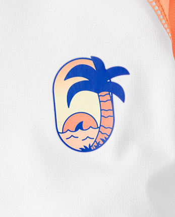 Baby And Toddler Boys Graphic Rashguard Swimsuit