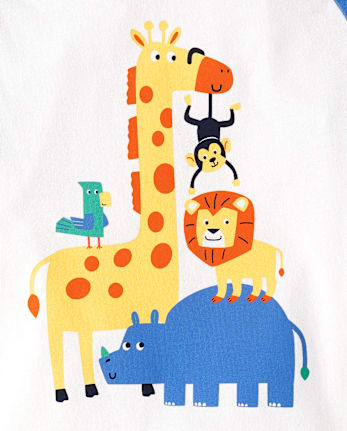 Baby And Toddler Boys Animal Top 4-Pack