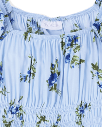 Womens Mommy And Me Floral Midi Tiered Dress